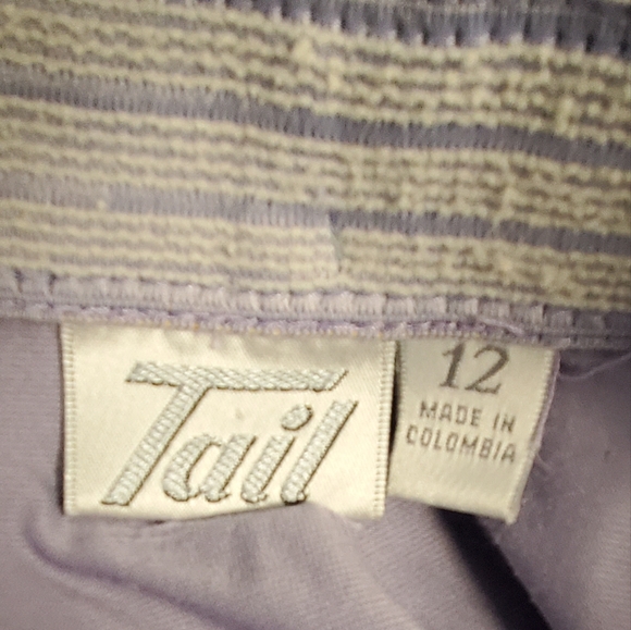 Vintage Tail  Blue and Purple Paisley Print 2 Pc. Golf Skort Set Large - Picture 8 of 9